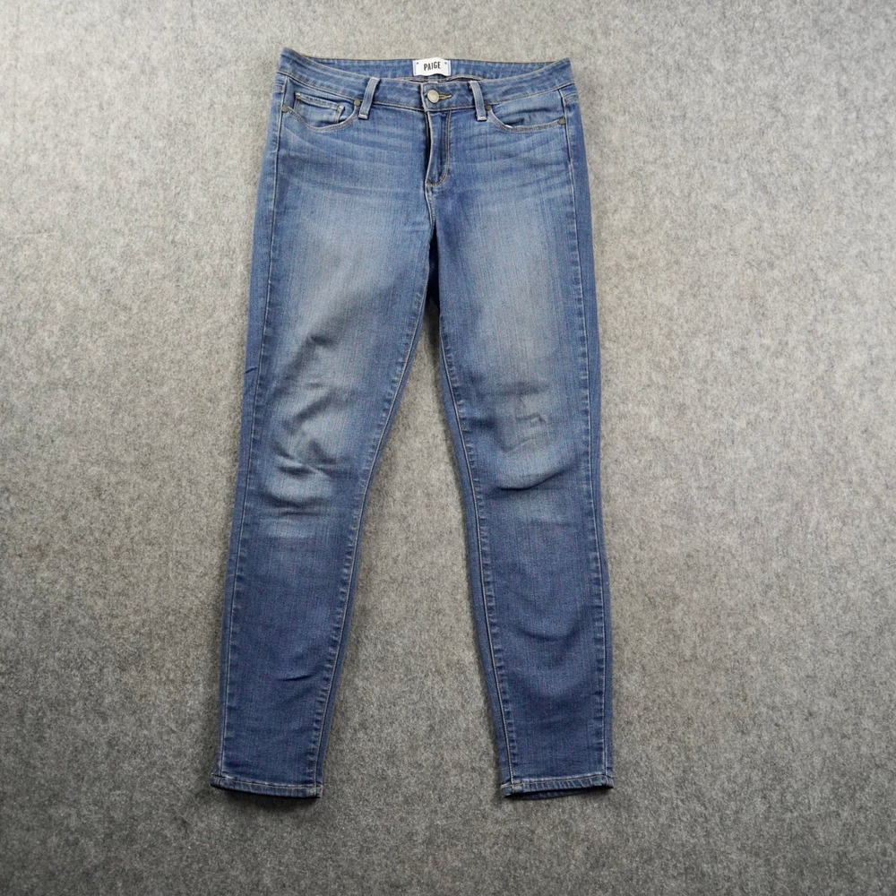Paige Verdugo Ankle Skinny Women's Jeans 31x27 Blue Stretch Tag 29